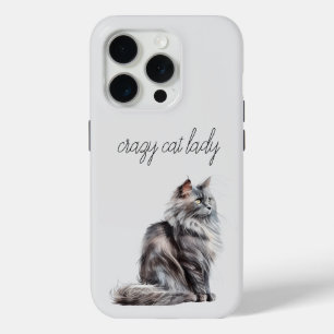 Coque iPhone 15 Pro Chat gris
