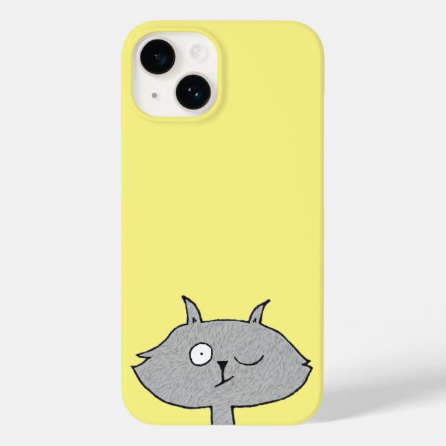 Coques Case-Mate iPhone Chat gris soyeux (Verso)