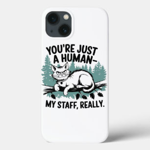 Case-Mate iPhone Case Chat Grumpy - 'Vous êtes juste un humain, mon pers