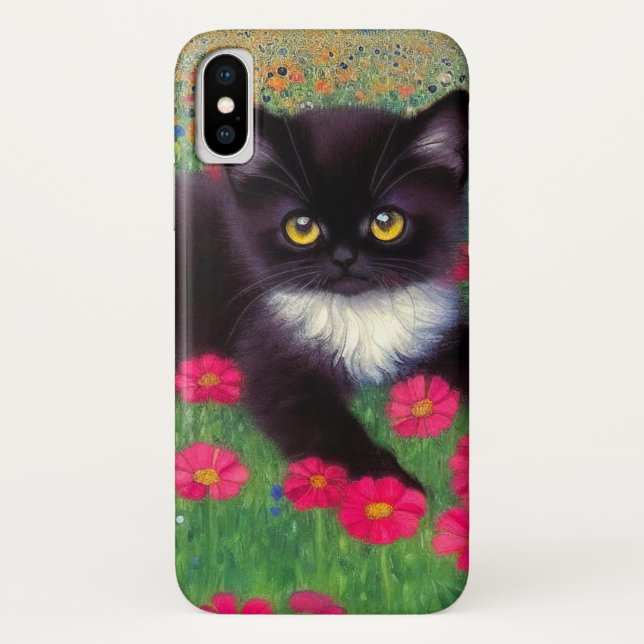 Coques Case-Mate iPhone Chat Gustav Klimt Tuxedo (Dos)