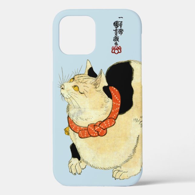 Coques Case-Mate iPhone Chat japonais, Kuniyoshi (couleur variable) (Verso)