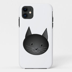 Coque Case-Mate Pour iPhone Chat. Kitty. noir mignon