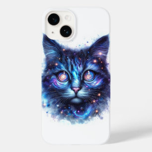 Coque Pour iPhone 14 Chat Majestueux de la Galaxie Cosmique - Fantastiq