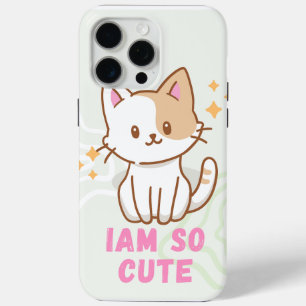 Coque iPhone 15 Pro Max chat mignon je suis si mignon