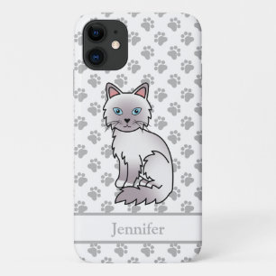 Case-Mate iPhone Case Chat mignon Lilac Point Birman / Ragdoll & nom