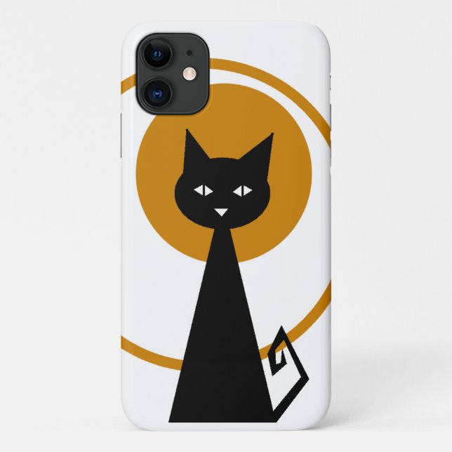 Coques Case-Mate iPhone Chat noir (Dos)