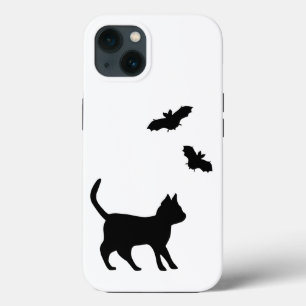 Etui iPhone 13 Chat noir avec chauve-souris