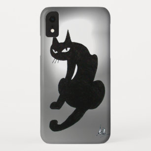 Coque Case-Mate Pour iPhone CHAT NOIR blanc