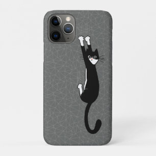 Case-Mate iPhone Case Chat noir et blanc accroché   Drôle Tuxedo Cat