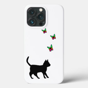 Case-Mate iPhone Case Chat noir et papillon