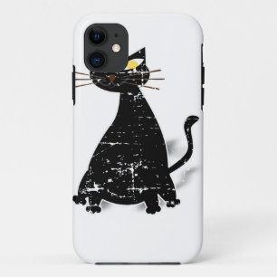 Etui iPhone Case-Mate Chat noir gras en détresse