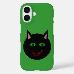Coque Pour iPhone 16 Chat noir Halloween