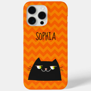 Coque iPhone 15 Pro Max Chat noir mignon