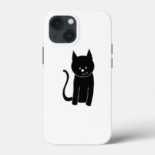 iPhone 13 Mini Coque Chat noir mignon