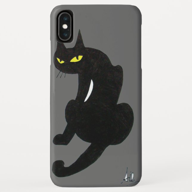 Coques Case-Mate iPhone CHAT NOIR NINJA Gray (Dos)