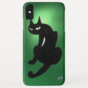 Coques Pour iPhone CHAT NOIR NINJA Jade vert