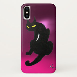 Etui iPhone Case-Mate CHAT NOIR rose