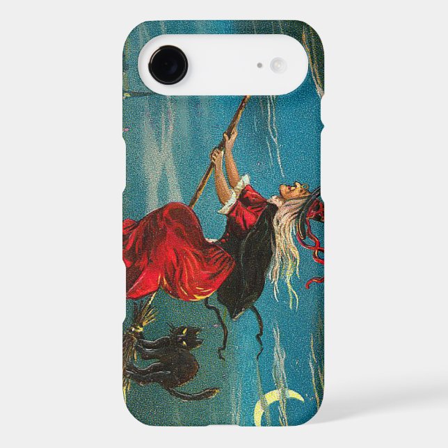 Coques Case-Mate iPhone Chat noir sorcier lune (Verso)