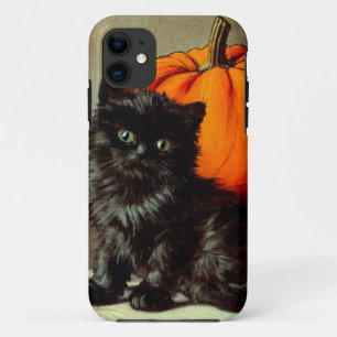 Case-Mate iPhone Case Chat noir vintage d'Halloween et Citrouilles