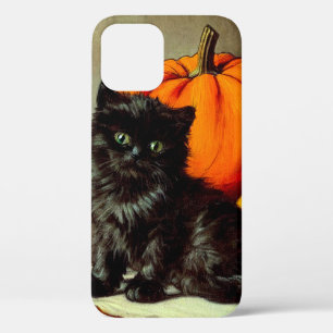 Case-Mate iPhone Case Chat noir vintage d'Halloween et Citrouilles
