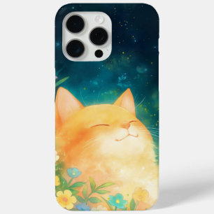 Coque iPhone 15 Pro Max Chat Orange Sieste Paisible