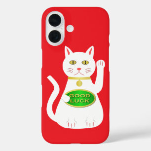Coque Pour iPhone 16 Chat Oriental Lucky