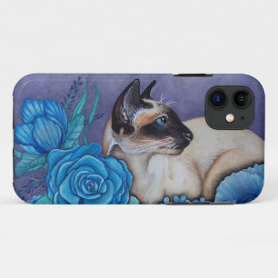 Case-Mate iPhone Case Chat siamois à points chocolat