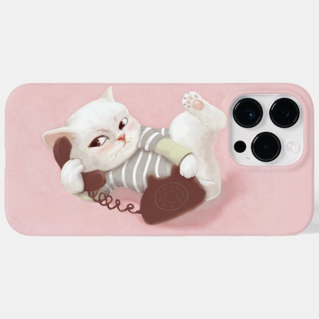 Coques Case-Mate iPhone Chat sur le téléphone (Verso (horizontal))