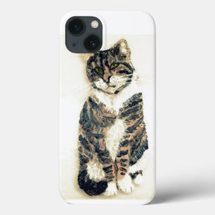 iPhone 13 Case Chat tigré mignon de peinture de chat