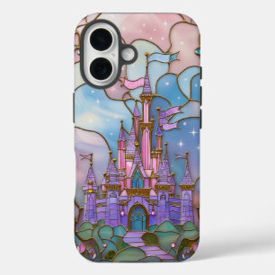 Coque Pour iPhone 16 Château de verre avec Vibrant Pastels