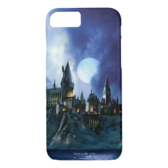Coques Case-Mate iPhone Château Harry Potter | Hogwarts à la nuit (Dos)