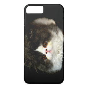 Coque iPhone 8 Plus/7 Plus Chaton blanc et noir
