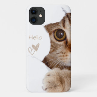 Case-Mate iPhone Case chaton mignon, coeur jaune