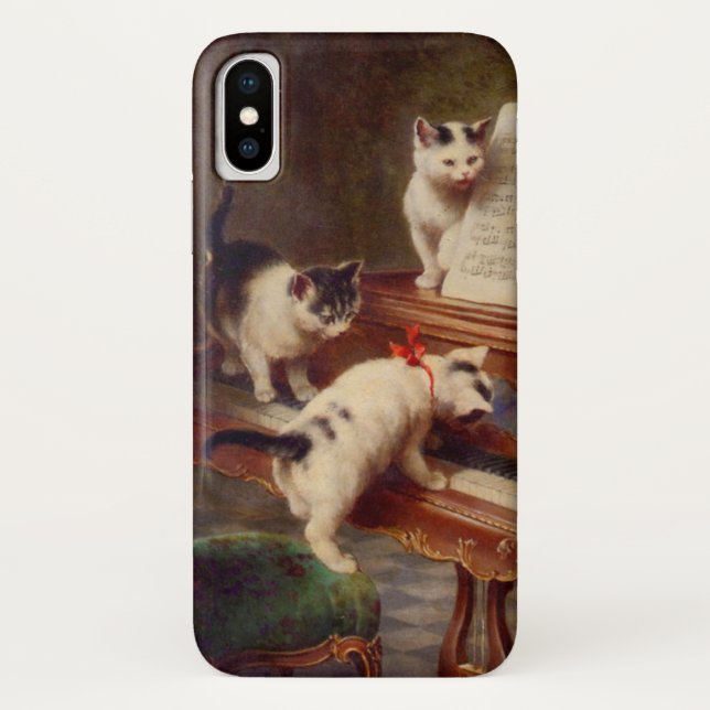 Coques Case-Mate iPhone Chatons et piano (Dos)