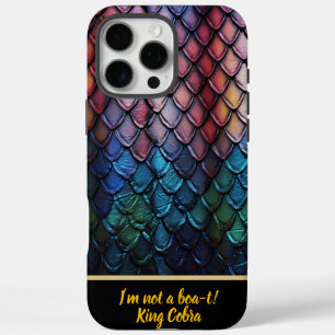 Coques iPhone 16 Pro Max Chatoyant serpent multicolore à la lumière naturel