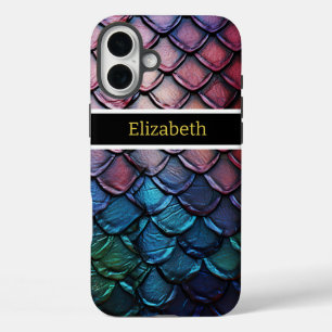 Coques iPhone 16 Plus Chatoyant serpent multicolore à la lumière naturel
