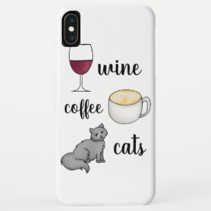 Case-Mate iPhone Case Chats 2 de café de vin