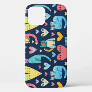 Case-Mate iPhone Case Chats Amour : Coloré Vintage sans fil