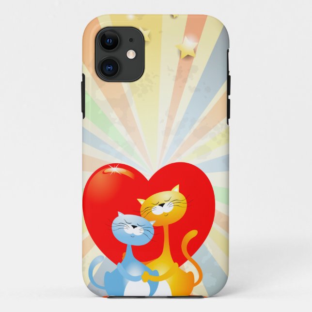 Coques Case-Mate iPhone Chats amoureux (Dos)