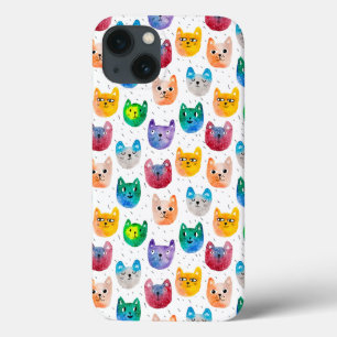 Case-Mate iPhone Case Chats aquarelles et amis