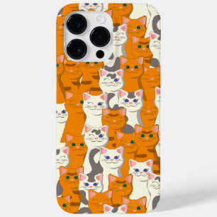Coque Pour Pour iPhone 14 Pro Max Chats blancs et gingembre motif yeux verts yeux bl