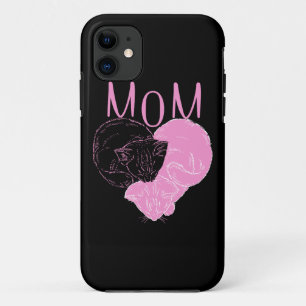 Case-Mate iPhone Case Chats de coeur MOM rose