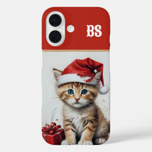 Coque Pour iPhone 16 Chats Festifs en costumes de Noël - Vibes de Noël
