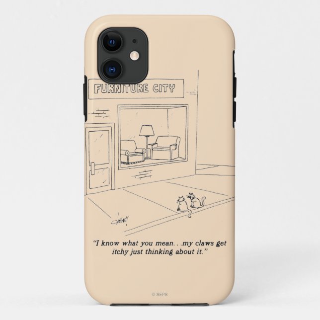 Coques Case-Mate iPhone Chats griffant des meubles (Dos)