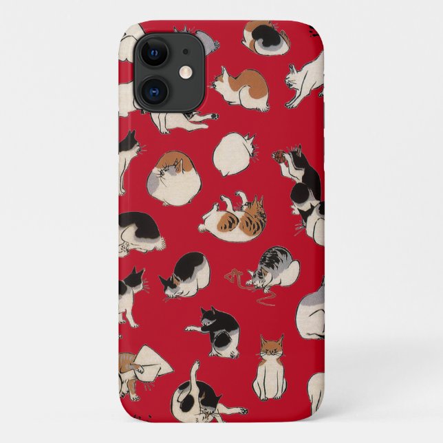 Coques Case-Mate iPhone Chats japonais (couleur variable) (Dos)