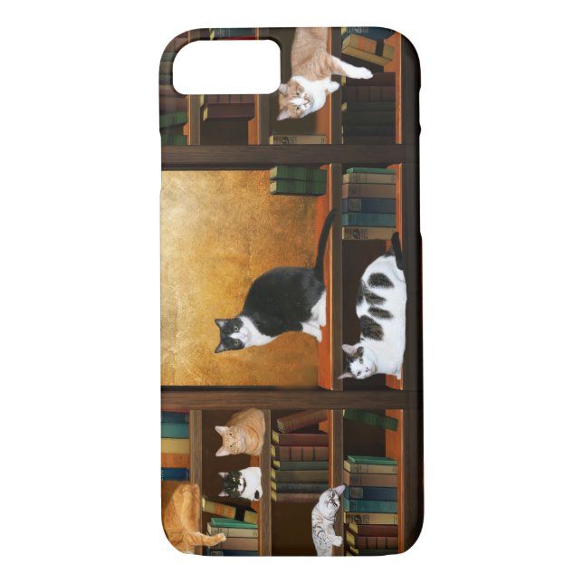 Coques Case-Mate iPhone Chats littéraires de minou (Dos)