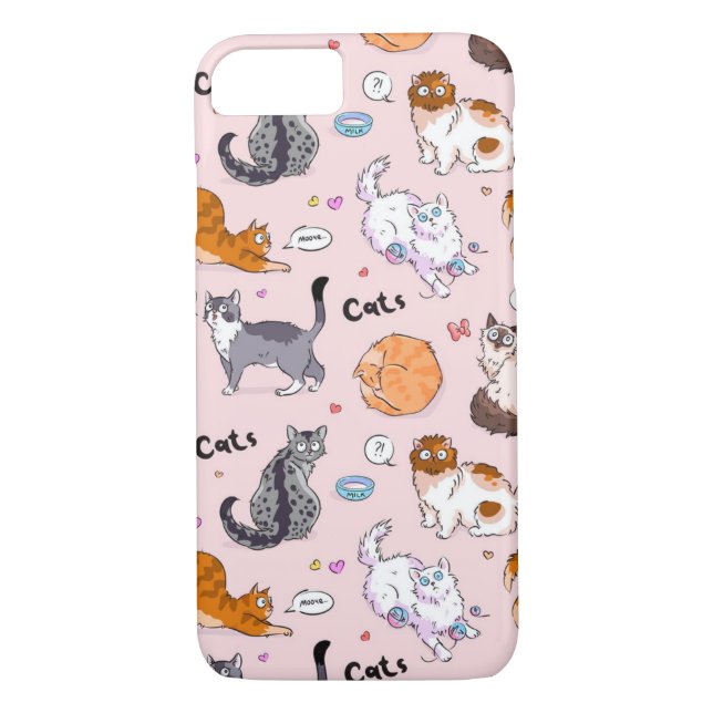 Coques Case-Mate iPhone Chats mignons (Dos)