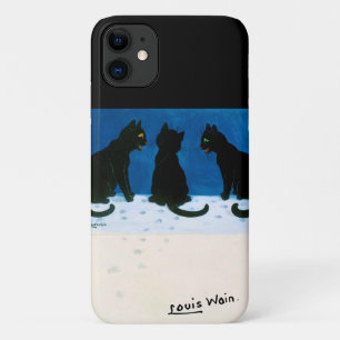 Case-Mate iPhone Case Chats noirs dans la neige, Louis Wain