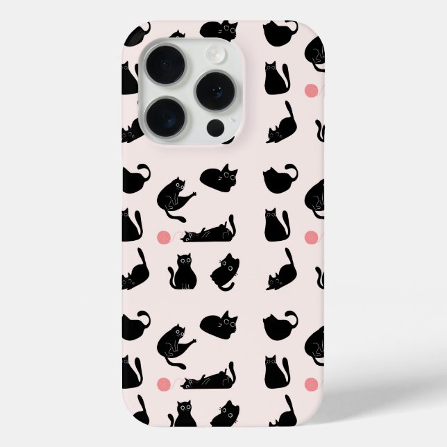 Coques Case-Mate iPhone Chats noirs idiots (Verso)