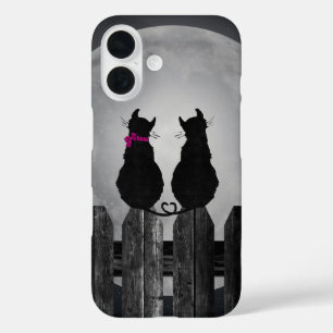 Coque Pour iPhone 16 Chats sur une clôture